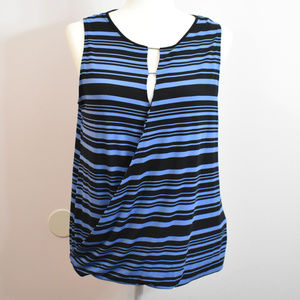 MICHAEL Michael Kors Sleeveless Draped Blouse S